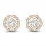 Diamond Stud Earrings 1/4 ct tw Round-Cut 10K Yellow Gold