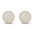 Diamond Stud Earrings 1/4 ct tw Round-Cut 10K Yellow Gold