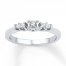 Diamond Promise Ring 1/8 ct tw Round-cut 10K White Gold