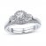 Diamond Bridal Set 5/8 ct tw Round-cut 14K White Gold