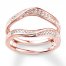 Diamond Enhancer Ring 1/5 ct tw Round-cut 14K Rose Gold