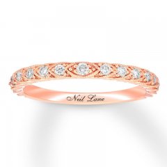 Neil Lane Studio Diamond Wedding Band 1/4 ct tw 14K Rose Gold