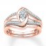 Diamond Bridal Set 1/4 ct tw Round-cut 10K Rose Gold