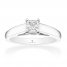 Tolkowsky Solitaire Ring 1/2 Carat Diamond 14K White Gold