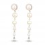 Cultured Pearl Drop Earrings Sterling Silver