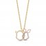 Disney Treasures Winnie the Pooh Diamond Necklace 1/6 ct tw 10K Two-Tone Gold 17"