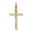 Crucifix Charm 14K Two-Tone Gold