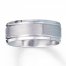 Wedding Band 10K White Gold 8mm