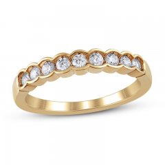 Diamond Anniversary Ring 1/3 ct tw in 14K Yellow Gold