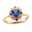 Le Vian Tanzanite Ring 1/15 ct tw Diamonds 14K Strawberry Gold