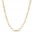 Paperclip Necklace 10K Yellow Gold 18"