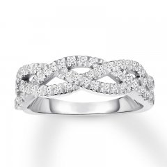 Diamond Anniversary Band 1/4 ct tw Round-cut 10K White Gold