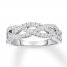 Diamond Anniversary Band 1/4 ct tw Round-cut 10K White Gold