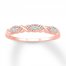 Diamond Anniversary Band 1/20 ct tw Round-cut 10K Rose Gold