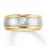 Wedding Band 14K Two-Tone Gold 8mm