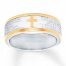 Men's Wedding Band Stainless Steel/Yellow Ion-Plating 8mm