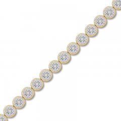 Diamond Bracelet 1 ct tw Round-cut 10K Yellow Gold