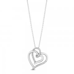 Hallmark Diamonds Heart Necklace 1/15 ct tw Sterling Silver