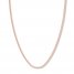 20 Curb Chain Necklace 14K Rose Gold Appx. 2.7mm