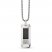 Bulova Dog Tag Necklace Stainless Steel 26-28.5"