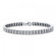 Diamond Bracelet 1/4 ct tw Round-cut Sterling Silver