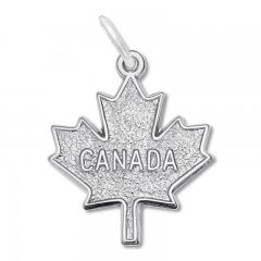 Canada Maple Leaf Charm Sterling Silver