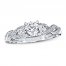 Previously Owned Diamond Engagement Ring 5/8 ct tw Round-cut 14K White Gold