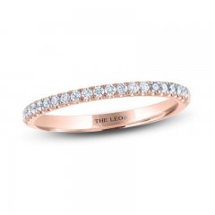 THE LEO Diamond Wedding Band 1/5 ct tw Round-cut 14K Rose Gold