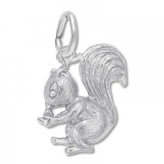 Squirrel Charm Sterling Silver