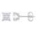 Diamond Stud Earrings 1/3 ct tw 10K White Gold