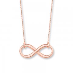 Infinity Necklace 14K Rose Gold