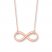 Infinity Necklace 14K Rose Gold