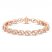 Encircled by Love Diamond Line Bracelet 1 ct tw Round-cut 10K Rose Gold 7.25"