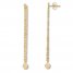 Curb Chain Drop Earrings 14K Yellow Gold