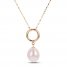 Cultured Pearl Necklace 14K Yellow Gold 18"