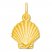 Sea Shell Charm 14K Yellow Gold