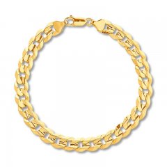 8.5" Cuban Link Bracelet 14K Yellow Gold Apprx. 5.0mm