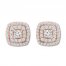 Diamond Earrings 1/3 ct tw Round-cut 10K Rose Gold