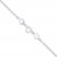 Heart Anklet Sterling Silver 9" Length