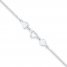 Heart Anklet Sterling Silver 9" Length