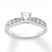 Diamond Engagement Ring 5/8 ct tw Round-cut 14K White Gold