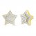 Men's Diamond Star Stud Earrings 1/4 ct tw Round-cut 10K Yellow Gold