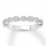 Diamond Wedding Band 1/6 ct tw Round-cut 14K White Gold