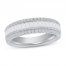 Diamond Anniversary Band 7/8 ct tw Round/Baguette 14K White Gold