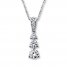 Previously Owned Necklace 1 ct tw Diamonds 18K White Gold