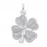 4 Leaf Clover Charm Sterling Silver