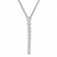 Diamond Dangle Necklace 1/4 Carat tw Sterling Silver