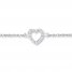 Heart Anklet 1/20 ct tw Diamonds Sterling Silver