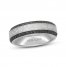 Neil Lane Men's Black Diamond Wedding Band 1/2 ct tw Round-Cut 14K White Gold