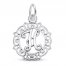 Letter H Charm Sterling Silver